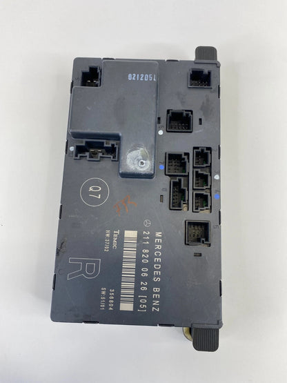 03-06 MERCEDES-BENZ E500 FRONT RIGHT SIDE DOOR CONTROL MODULE UNIT 2118200626