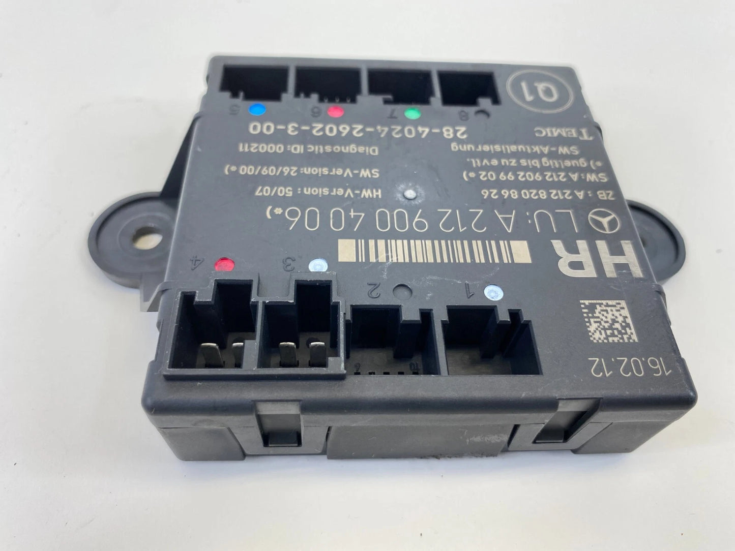 2006-2016 MERCEDES-BENZ E350 DOOR CONTROL MODULE REAR RH UNIT OEM A2129004006