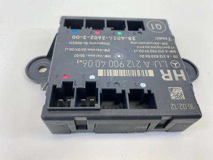 2006-2016 MERCEDES-BENZ E350 DOOR CONTROL MODULE REAR RH UNIT OEM A2129004006