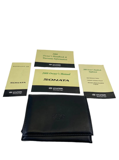2008 HYUNDAI SONATA OWNER'S GUIDE USERS MANUAL WARRANTY INFORMATION W/ CASE OEM