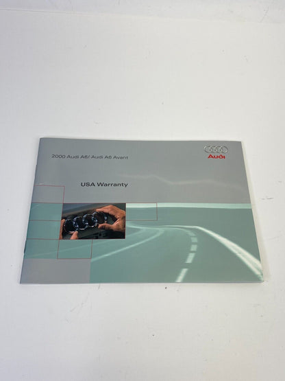 2000 Audi A6 Owners Manual Quick Reference Guide Book Set w/ Case OEM