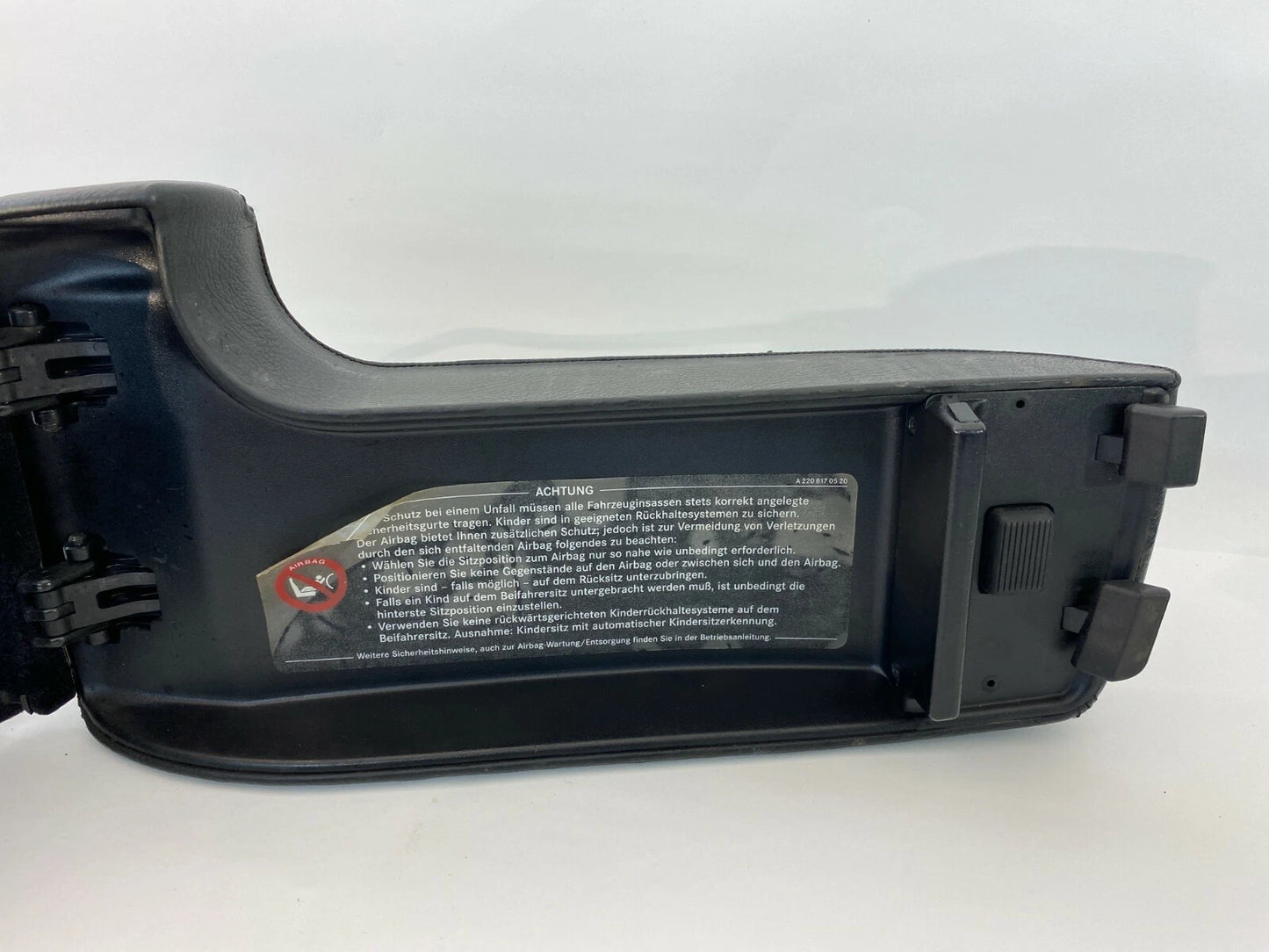 2000 2001 2002 MERCEDES-BENZ S430 S500 S600 CENTER CONSOLE ARMREST LID STORAGE