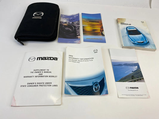 2004 MAZDA6 MAZDA 6 SEDAN OWNERS MANUAL REFERENCE GUIDE BOOKS SET W/ CASE OEM