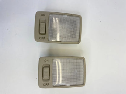 02 03-06 Lexus ES300 ES330 Front RH LH Roof Sun Visor Vanity Light Lamp Set Pair