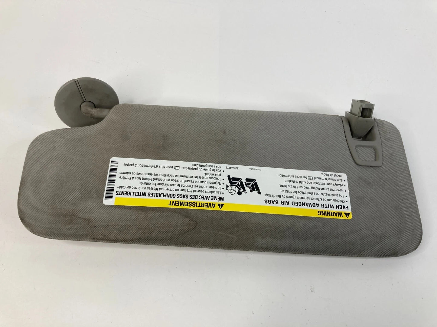 2008-2012 CHEVROLET MALIBU PASSENGER SIDE SUNVISOR RIGHT SUN VISOR SHADE