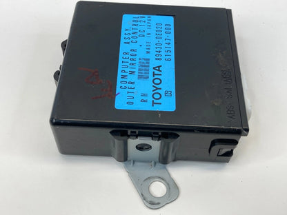 07-09 LEXUS RX350 RIGHT OUTER MIRROR COMPUTER CONTROL MODULE 89430-0E020 OEM
