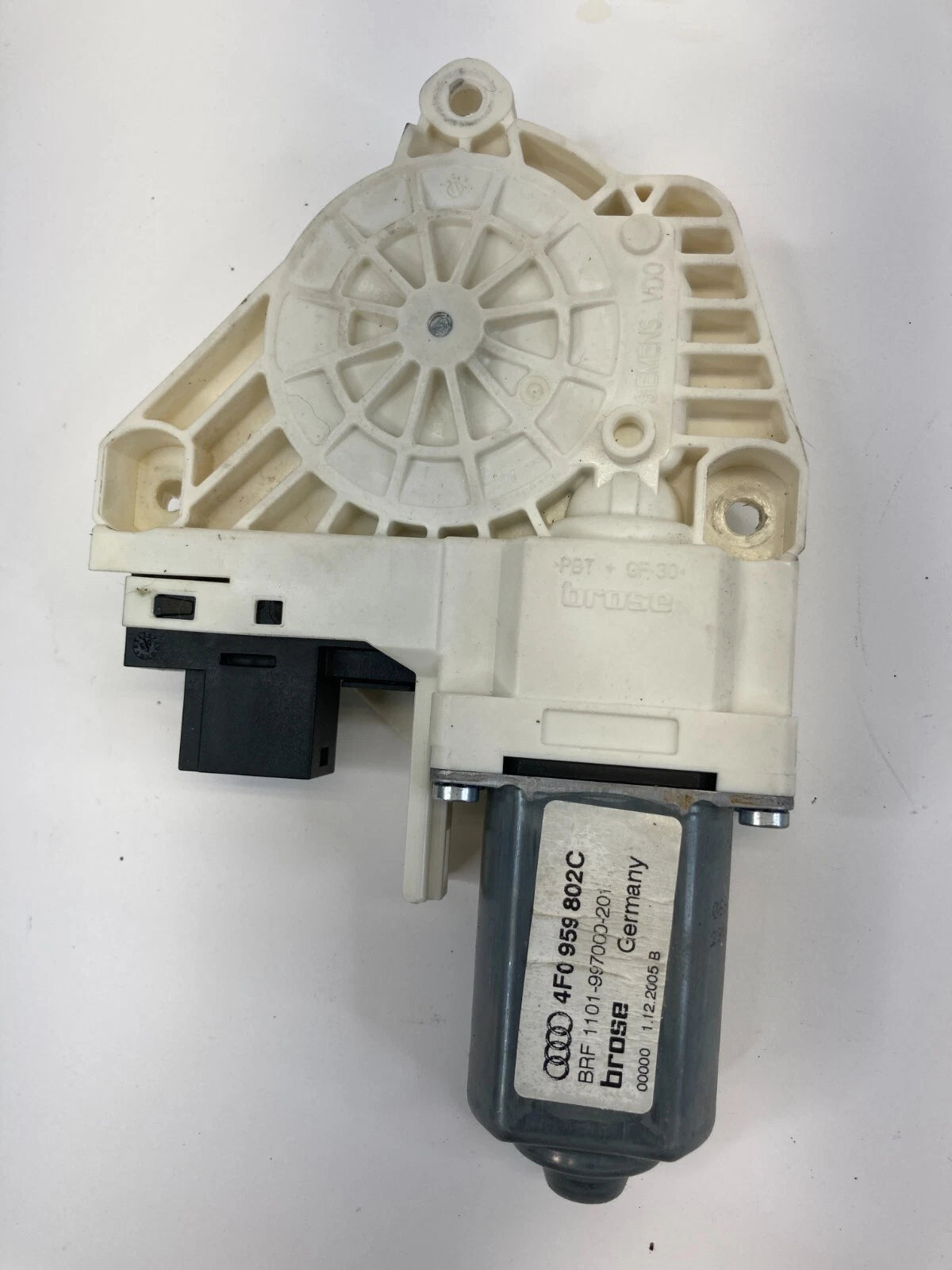 2006-2009 AUDI A6 QUATTRO REAR RIGHT SIDE DOOR POWER WINDOW MOTOR 4F0-959-802C