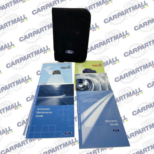2010 Ford Focus Owners Manual Reference Guide Warranty Information Set w/ Case