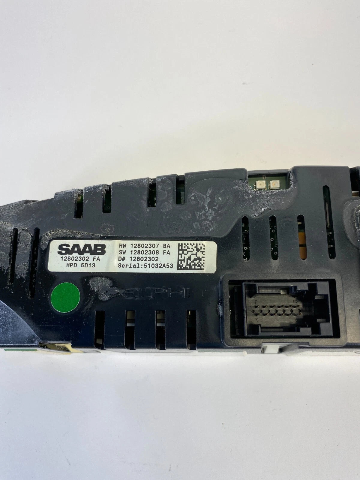 03-07 SAAB 9-3 DASH INFORMATION DISPLAY CENTER MONITOR SCREEN UNIT 12802302 OEM