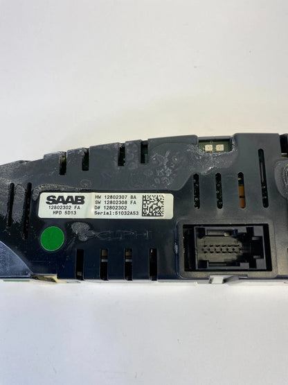03-07 SAAB 9-3 DASH INFORMATION DISPLAY CENTER MONITOR SCREEN UNIT 12802302 OEM