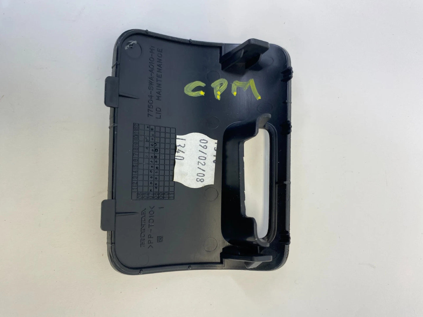 07-11 HONDA CR-V UPPER GLOVE BOX LOCK MAINTENANCE LID ACCESS COVER 77504SWAA010