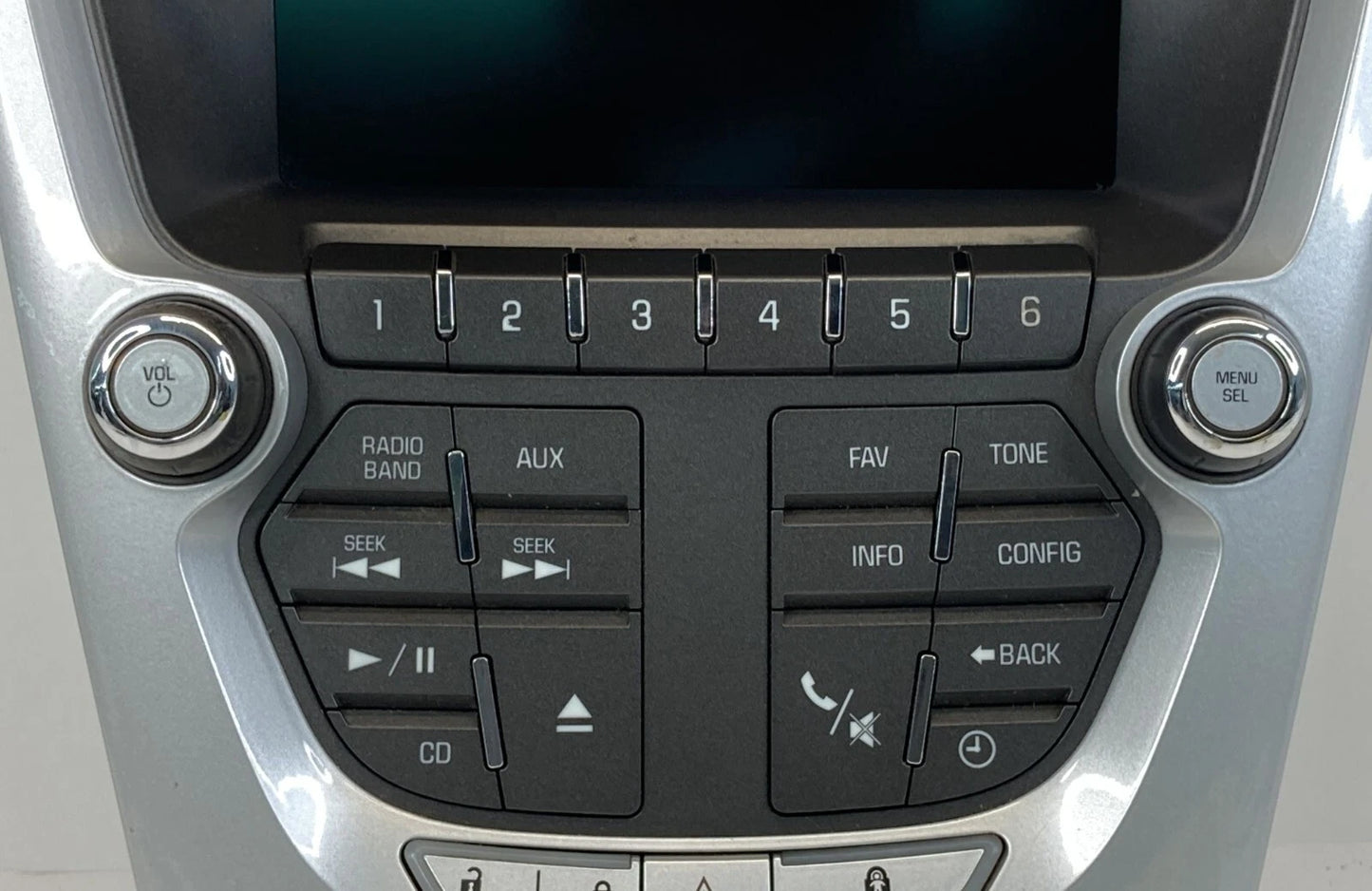 10 11 CHEVY EQUINOX AC HVAC CLIMATE CONTROL SWITCH RADIO DASH SCREEN 12844843G