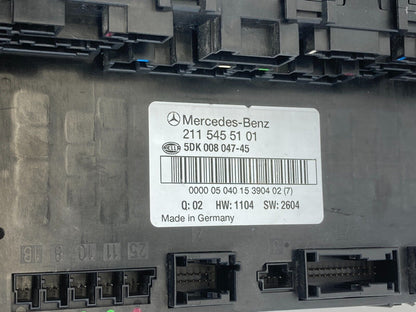 2006-2011 Mercedes-Benz CLS500 Rear SAM Trunk Control Fuse Box Relay A2115455101