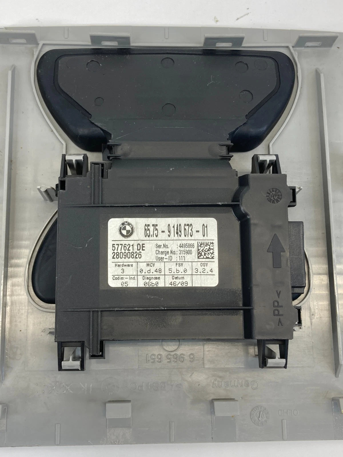2009 2010 BMW 535I XDRIVE ULTRA SONIC MODULE UNIT W/ COVER GRAY 65759149673 OEM