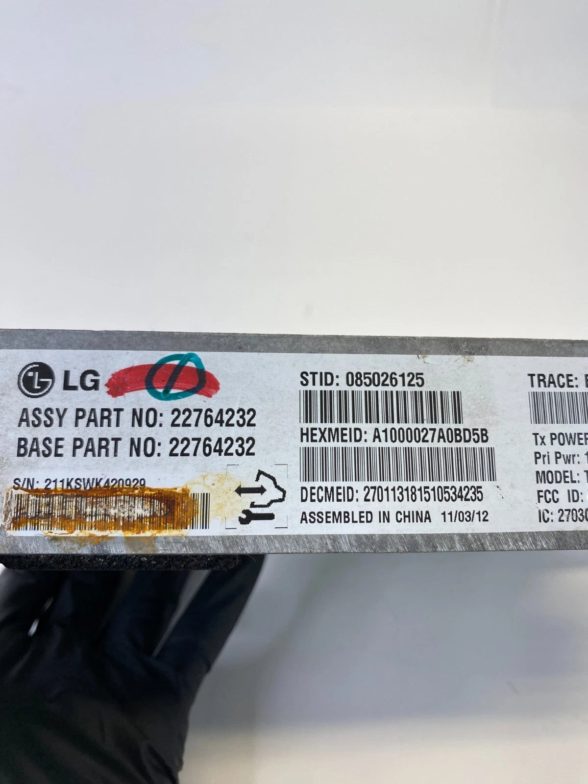2013 CHEVROLET EQUINOX ONSTAR TELEMATICS INTERFACE CONTROL MODULE OEM 22764232