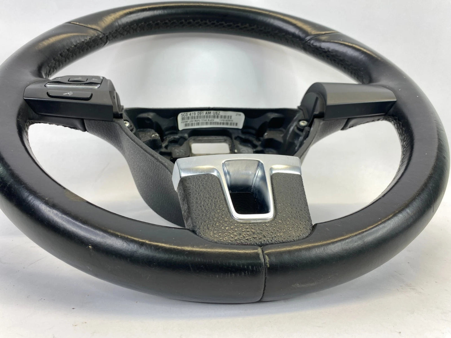 2012-2014 VOLKSWAGEN JETTA LEFT SIDE DRIVER STEERING WHEEL 5C0-419-091-AMUSZ OEM