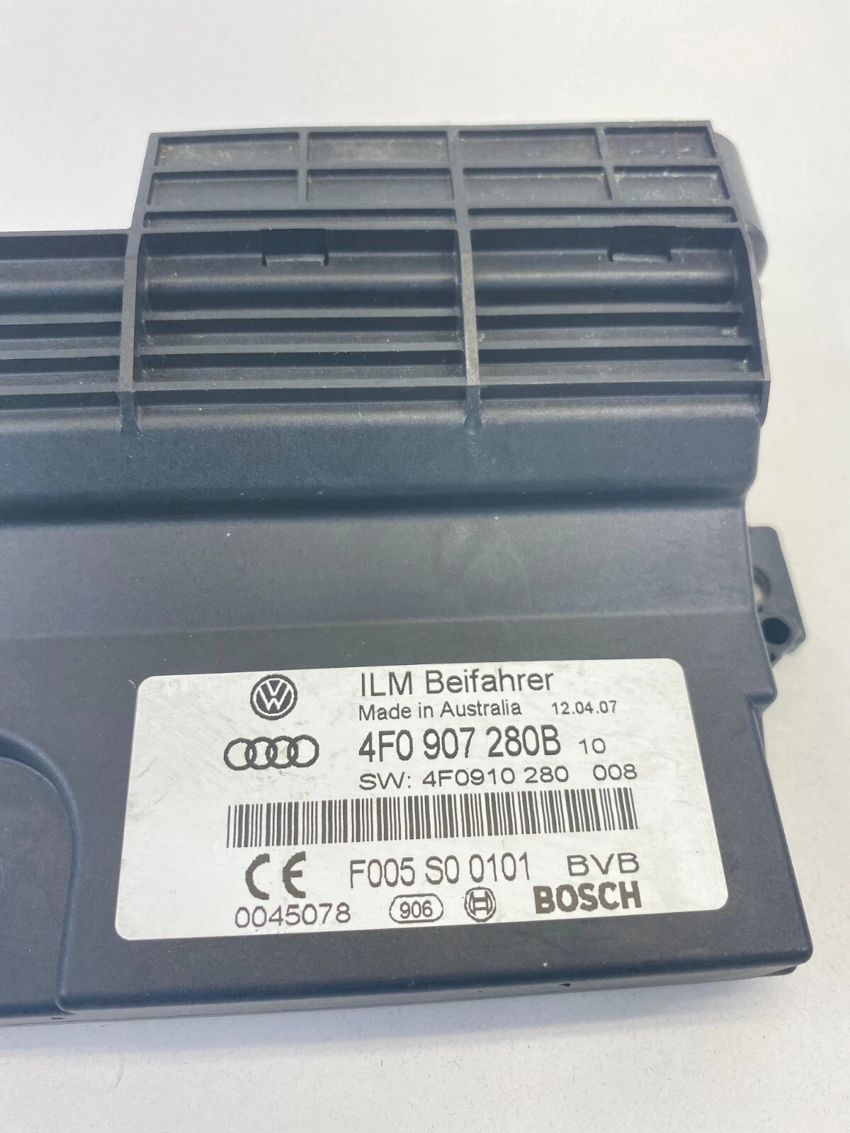 2007 AUDI A6 QUATTRO 4.2L ON BOARD POWER SUPPLY CONTROL MODULE 4F0-907-280B