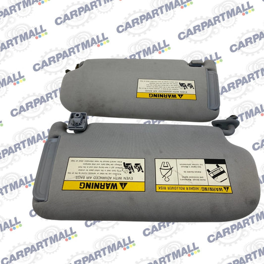 06-09 HYUNDAI TUCSON DRIVER & PASSENGER SUNVISOR SUN VISOR PAIR SET TRIM OEM