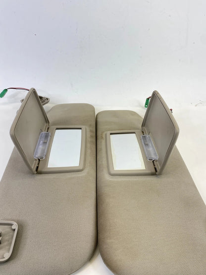 2010 2011 FORD TAURUS LEFT & RIGHT SIDE SUN VISOR SET PAIR W/ GARAGE OPENER OEM