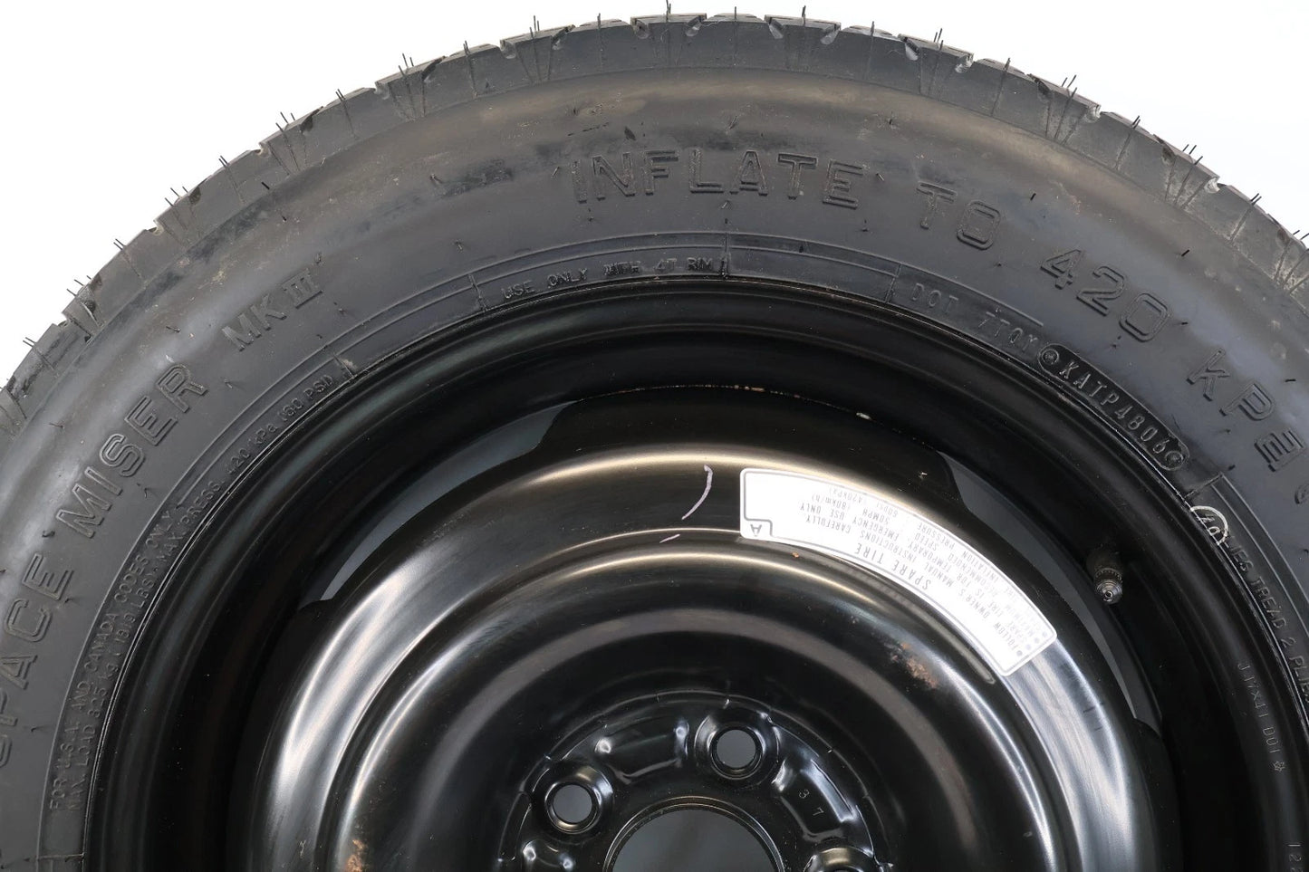 2007-2011 HONDA CR-V CRV COMPACT SPARE TIRE WHEEL DONUT T155/90/R17 101M OEM
