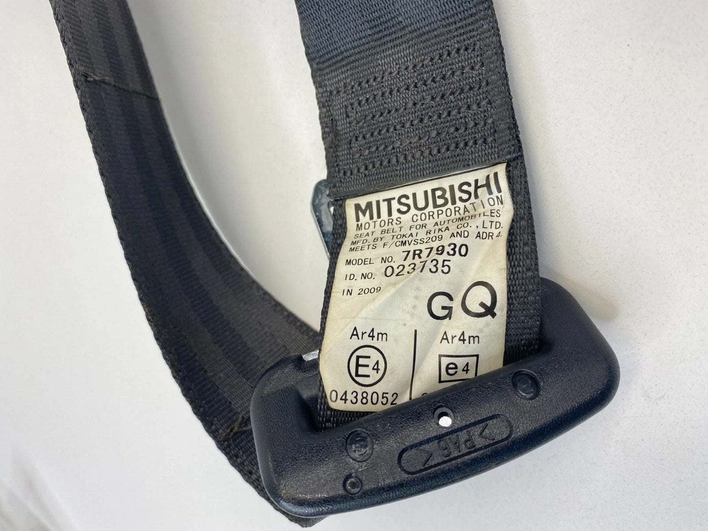 2010-2012 MITSUBISHI LANCER REAR RIGHT SEAT BELT SEATBELT RETRACTOR C085407 OEM