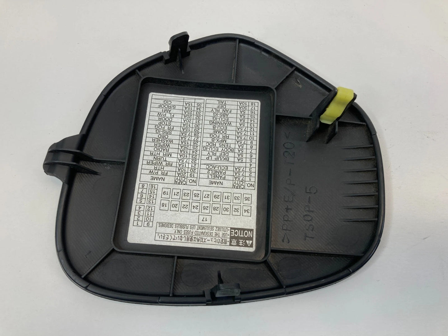 2000-2005 TOYOTA CELICA DASH INTERIOR FUSE BOX COVER LID PANEL ACCESS TRIM OEM