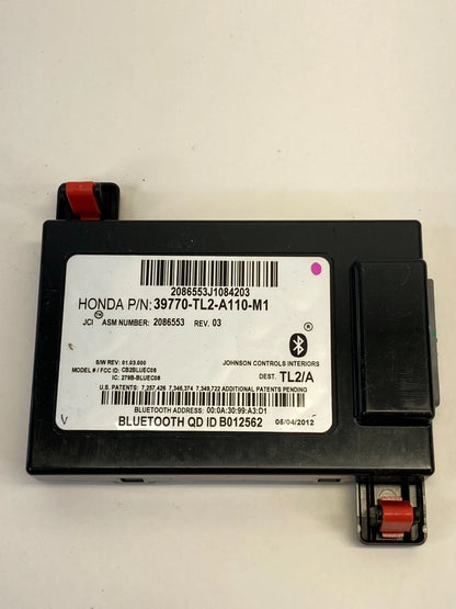 11-14 ACURA TSX HANDS FREE BLUETOOTH CONTROL MODULE COMPUTER UNIT 39770TL2A11