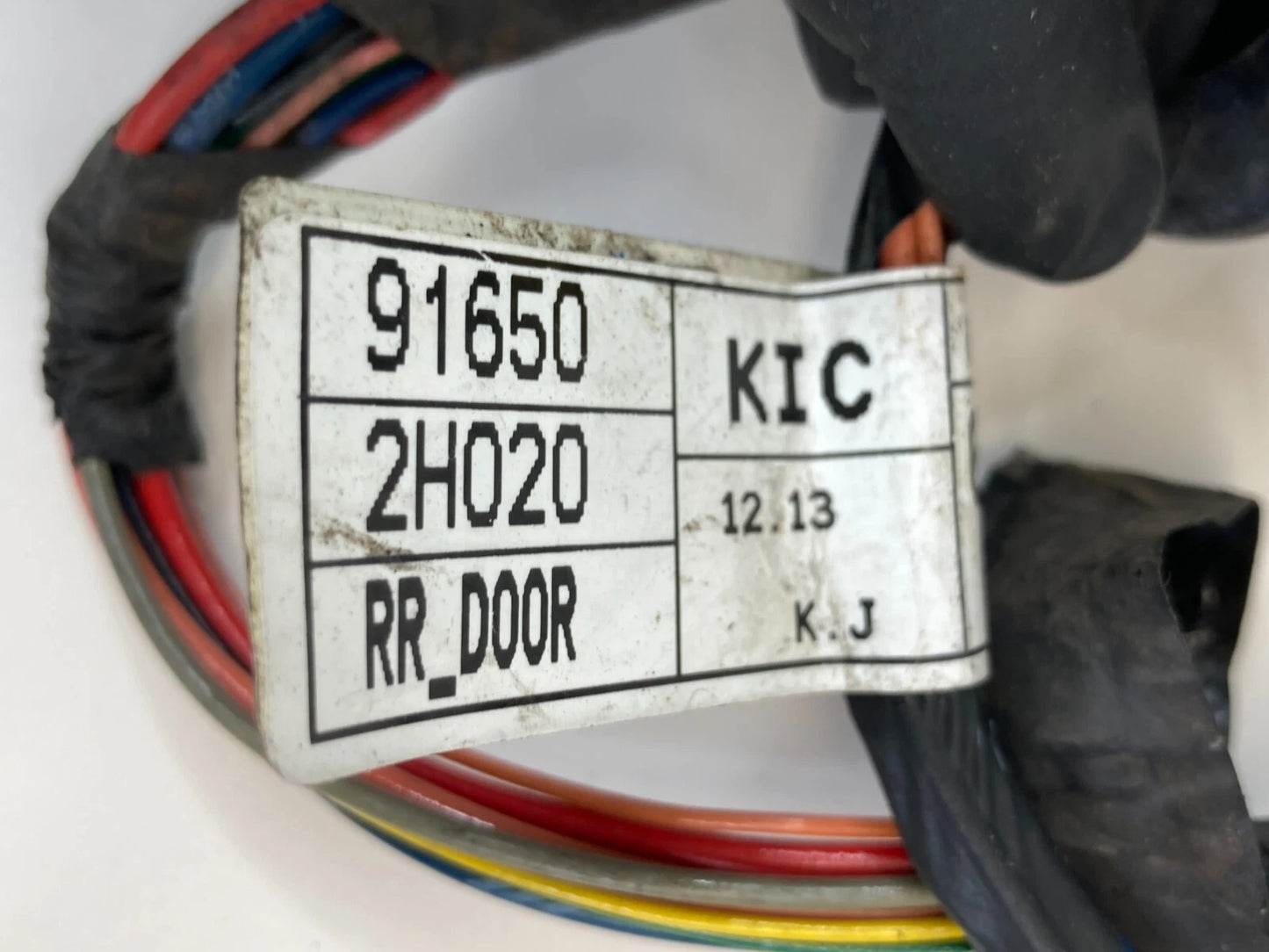 2007-2010 HYUNDAI ELANTRA SEDAN RR LEFT DOOR WIRE WIRING HARNESS 916502H020 OEM