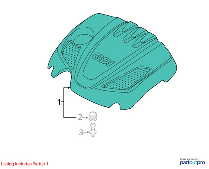 2011-2014 HYUNDAI SONATA 2.4L GDI ENGINE COVER OEM FACTORY 29240-2G700