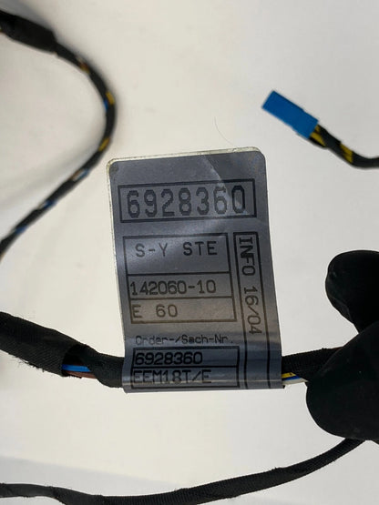 2006 2007 BMW 530I REAR RIGHT SIDE DOOR WIRING WIRE HARNESS CABLE 6928360 OEM