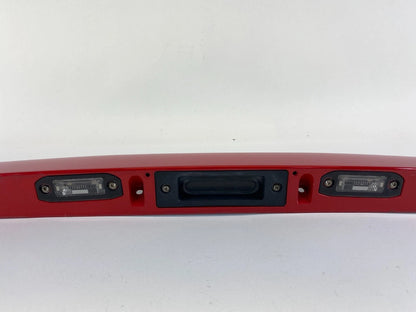 2004-2008 VOLVO S40 TRUNK LID LICENSE PLATE HANDLE MOLDING COVER 39880383 RED