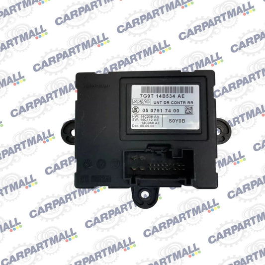 2009 09 JAGUAR XF REAR LEFT SIDE DOOR CONTROL COMPUTER MODULE 7G9T-14B534-AE