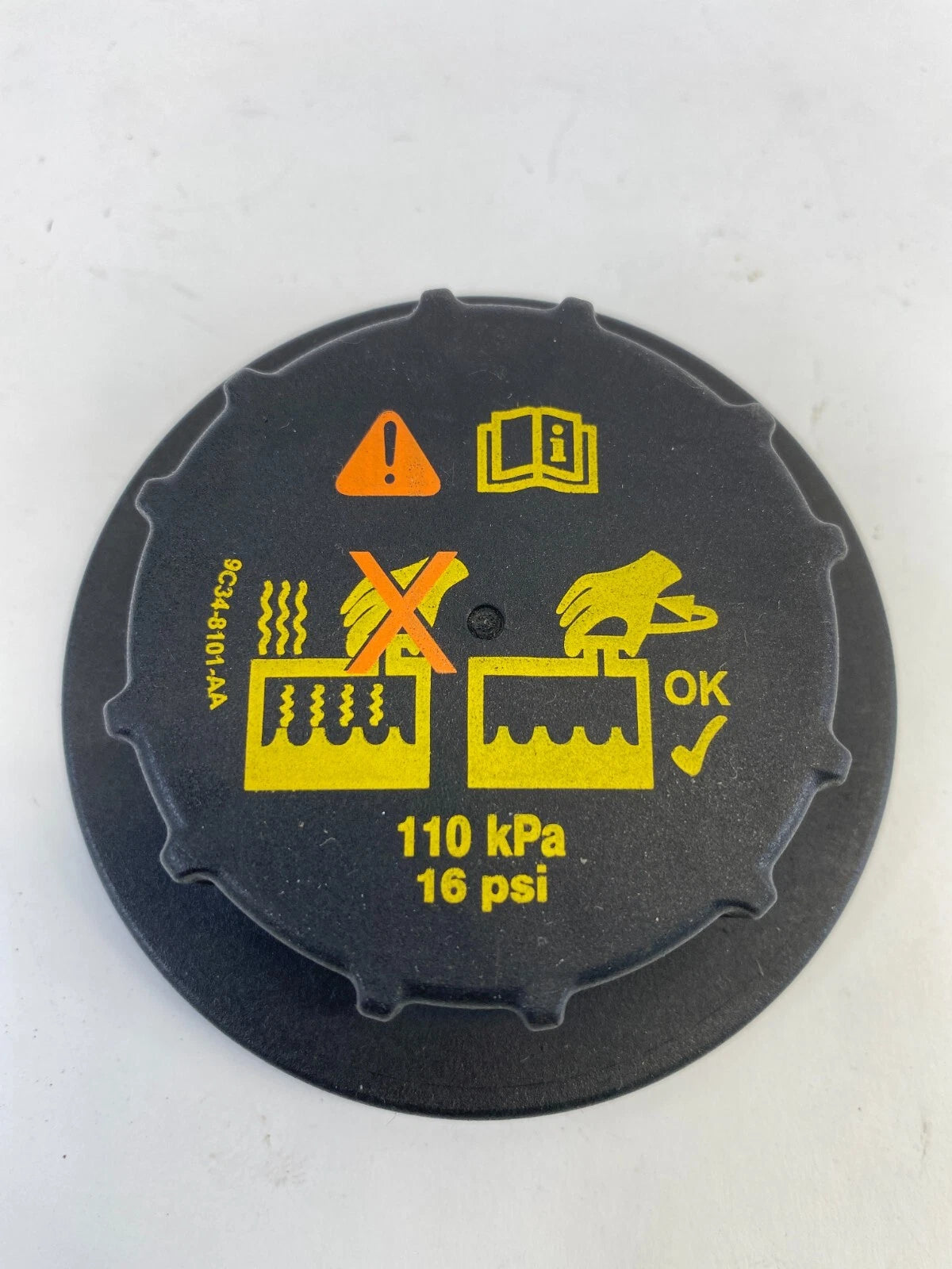 2006-2012 FORD FUSION RADIATOR COOLANT RESERVOIR TANK CAP 9C34-8101-AA OEM
