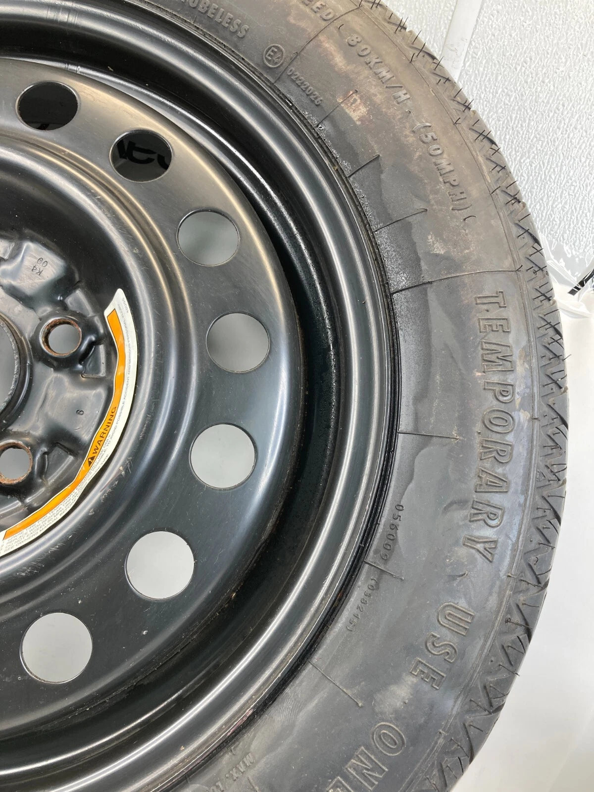 07-12 NISSAN ALTIMA SEDAN SPARE TIRE RIM COMPACT DONUT T135/90/R16 102M E4022202