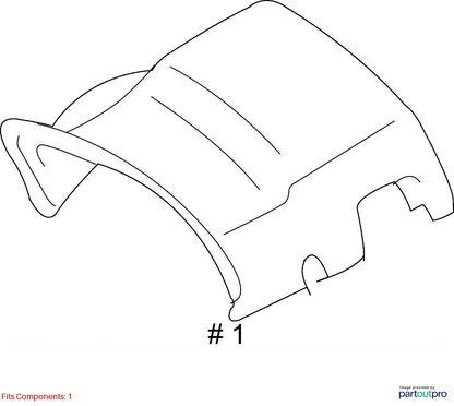 2002-2004 TOYOTA CAMRY UPPER STEERING COLUMN TRIM COVER SHROUD 45286-06060 OEM