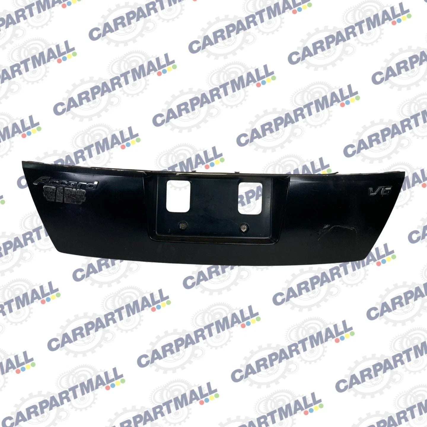 2008-2012 Honda Accord Sedan Rear Trunk License Plate Holder Molding Bezel OEM