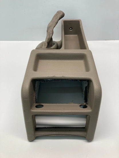 1994 1995 BMW 540I REAR CENTER CONSOLE COVER PANEL W/ BRAKE HANDLE BOOT OEM