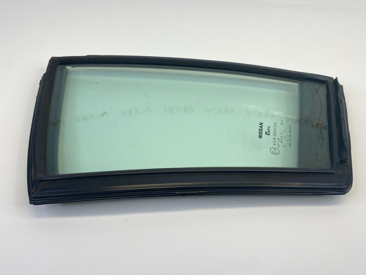 07-12 Nissan Sentra SDN Rear Right Side Door Vent Quarter Window Glass 82272-RH