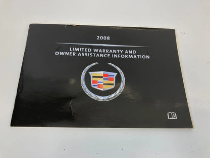 2008 08 CADILLAC CTS OWNERS MANUAL BOOKS SET ONSTAR GUIDE ASSISTANCE INFORMATION
