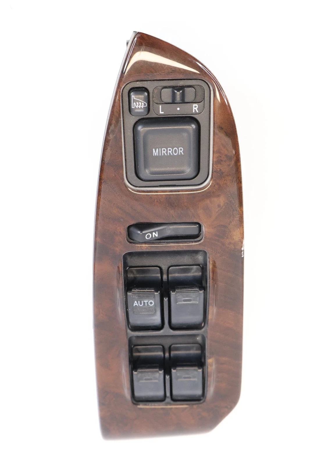 03-05 HONDA PILOT FRONT LEFT DRIVER MASTER DOOR WINDOW SWITCH CONTROL WOOD OEM