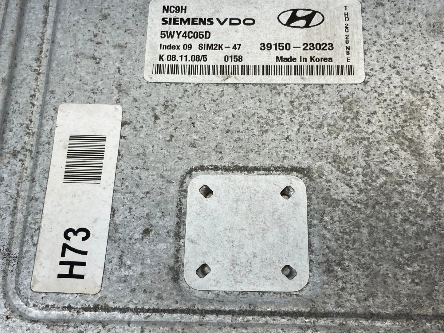 07-10 HYUNDAI ELANTRA 2.0L L4 16V ENGINE CONTROL MODULE UNIT ECU 39150-23023 OEM