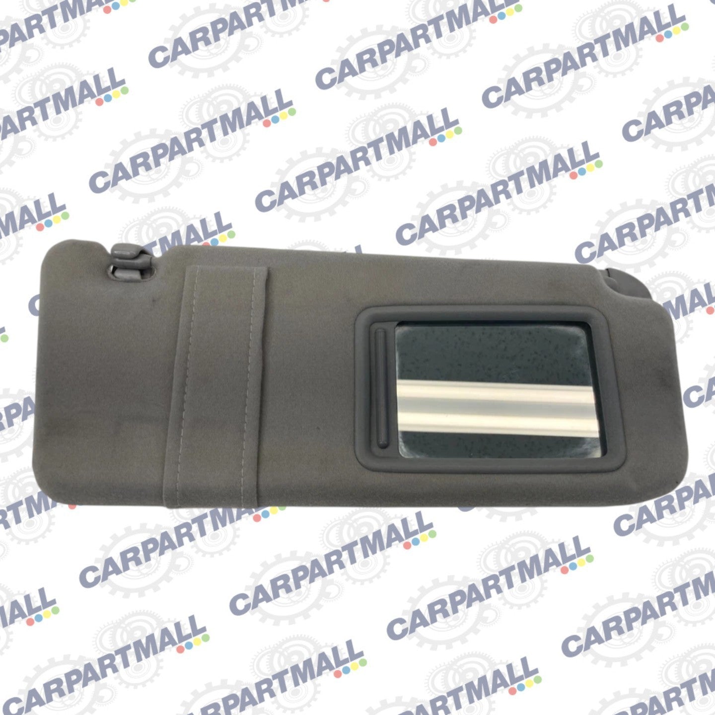 2007-2011 Toyota Camry w/o Sunroof Right Passenger Sun Visor Sunvisor Cloth Gray