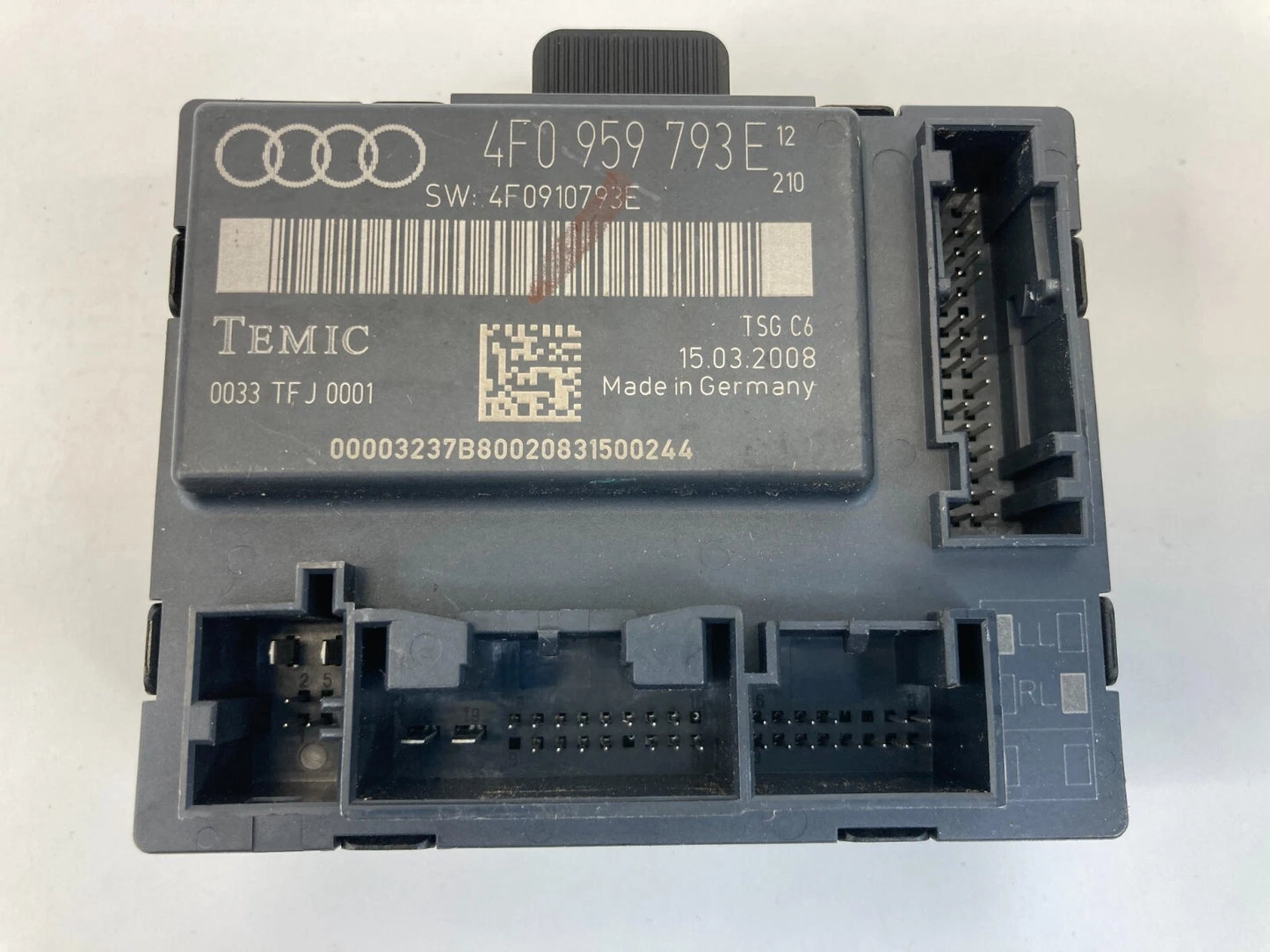 06-08 AUDI A6 QUATTRO FRONT LEFT DRIVER SIDE DOOR CONTROL MODULE 4F0-959-793-E