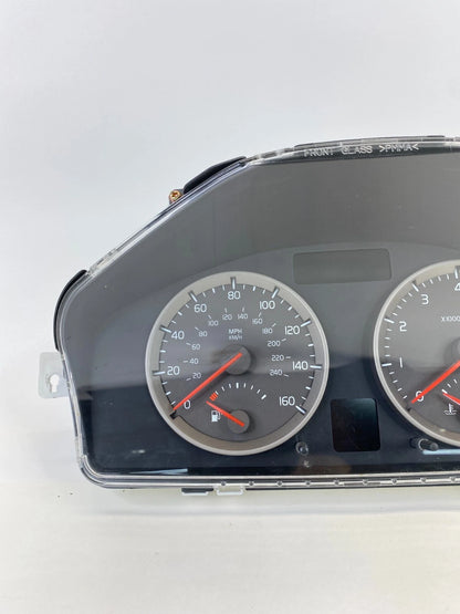 04-07 VOLVO S40 2.4L AT SPEEDOMETER INSTRUMENT CLUSTER GAUGES 143K 30710072 OEM
