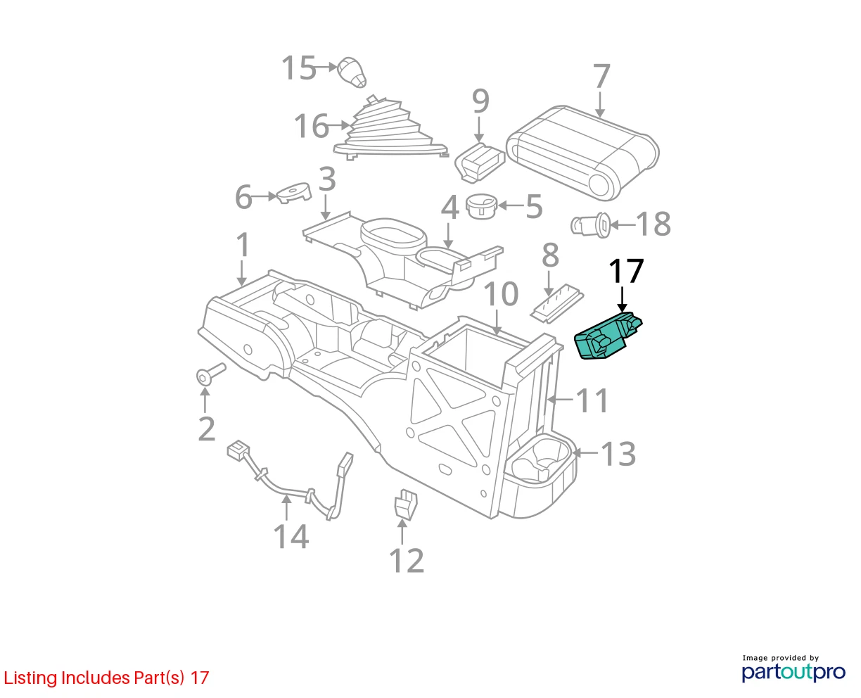 05-07 JEEP LIBERTY REAR CENTER CONSOLE WINDOW SWITCH BEZEL TRIM PANEL 56010091AB