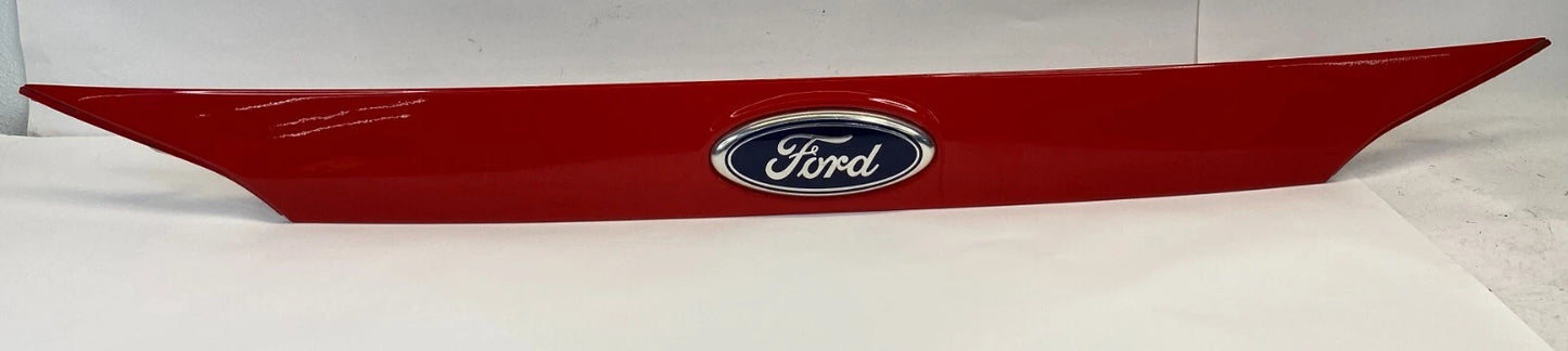 12-14 FORD FOCUS SEDAN REAR TRUNK TRIM MOLDING EMBLEM HANDLE BM51-F43404 RED OEM
