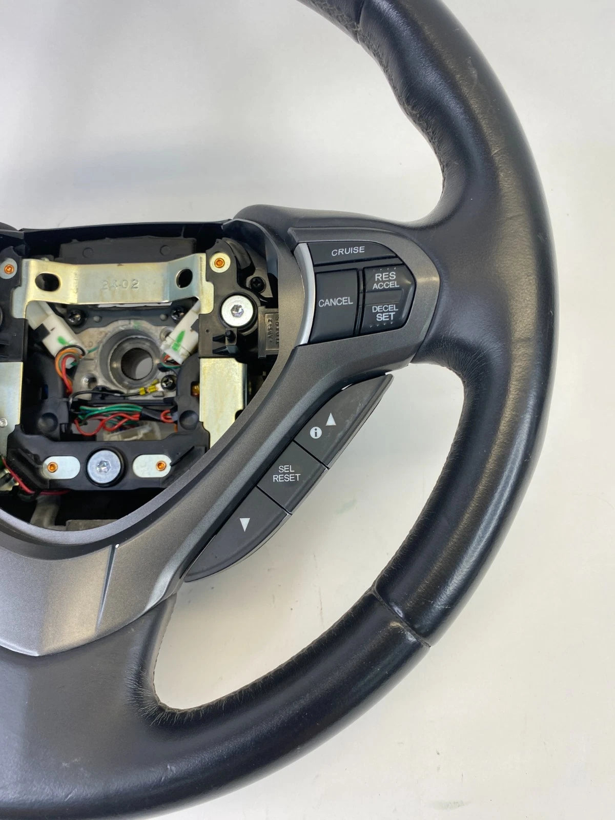 2009-2014 ACURA TSX STEERING WHEEL W/ CRUISE & AUDIO PADDLE SHIFT LEATHER OEM