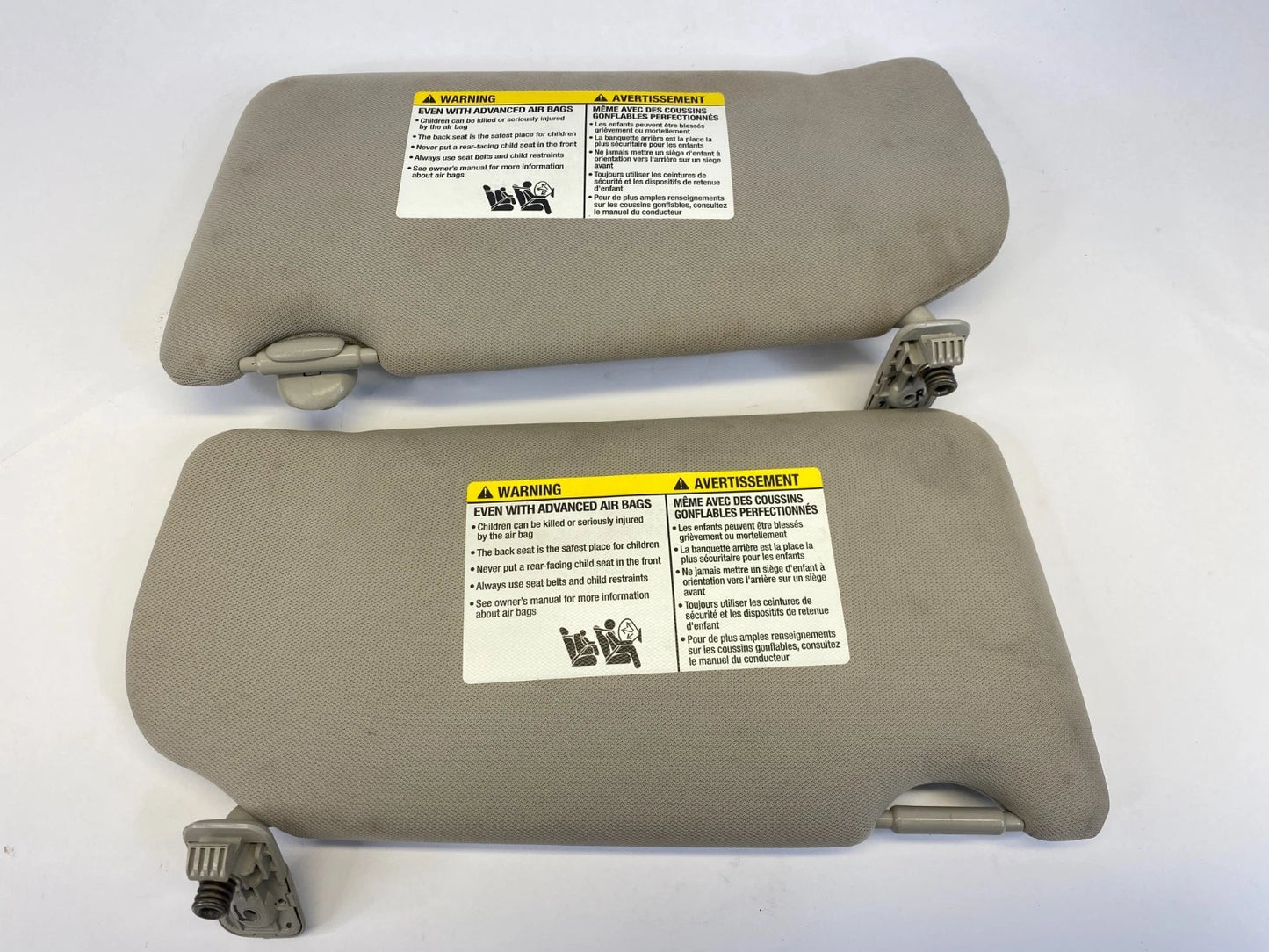2007-2012 NISSAN ALTIMA LEFT & RIGHT SUNVISOR DRIVER & PASSENGER SUN VISOR SET
