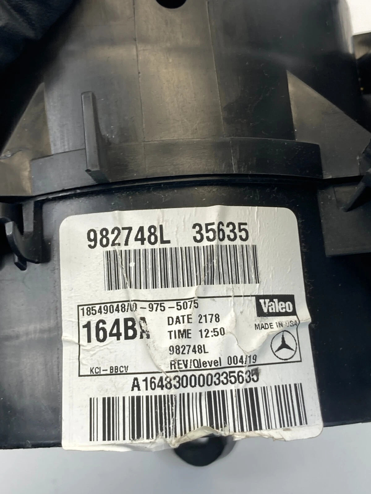 2006-2011 MERCEDES-BENZ ML350 REAR AC HEATER BLOWER MOTOR HOUSING 982748L OEM