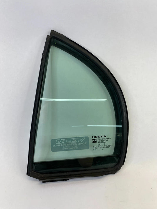 06-11 HONDA CIVIC REAR LEFT DOOR QUARTER WINDOW GLASS W/ WEATHERSTRIP 73491-SNE